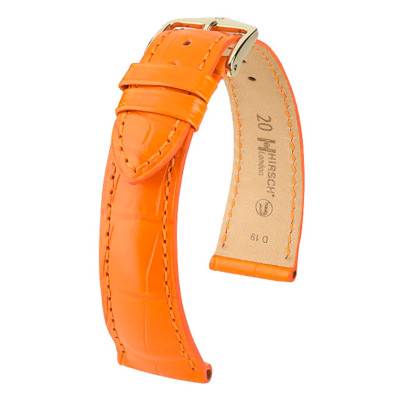 London Matte Orange Watch Strap 0420776 - Hirsch