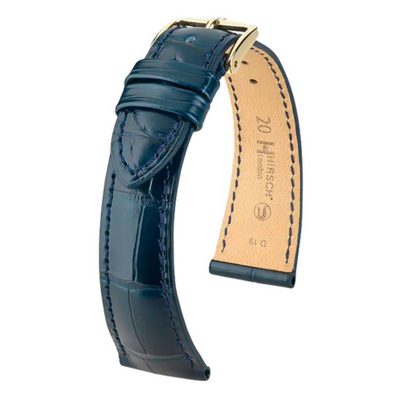 London Matte Blue Watch Strap 0420789 - Hirsch