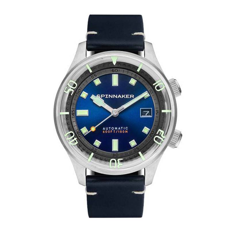Black Leather Bradner Watch SP-5062-03 - Spinnaker