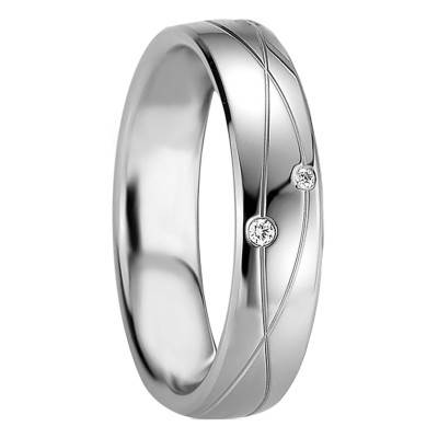 Alliance Gionia en Argent & Diamants - Breuning