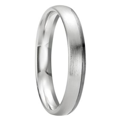 Alliance Paxi en Or Blanc 750, Largeur 5 mm - Breuning