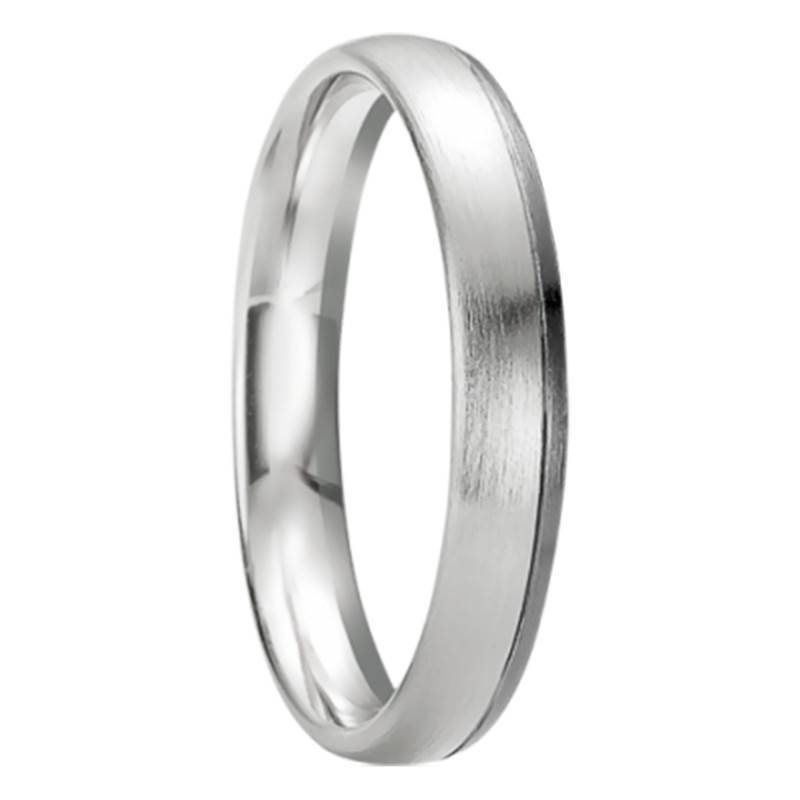 Paxi 18K White Gold Half-Dome Comfort Wedding Ring, 5 mm Width - Breuning