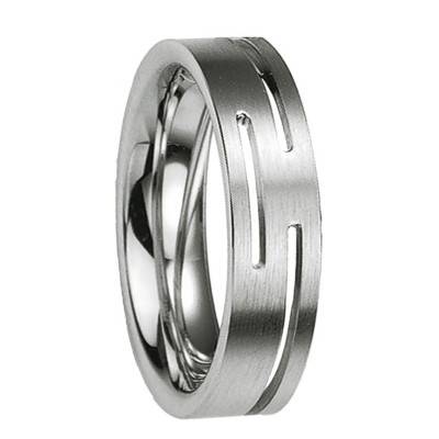 925 Silver Tébhesos Ribbon Comfort-Fit Wedding Ring - Breuning