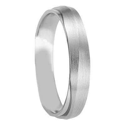 925 Sterling Silver Vardoussia Comfort-Fit Wedding Ring, Width 4.50 mm - Breuning