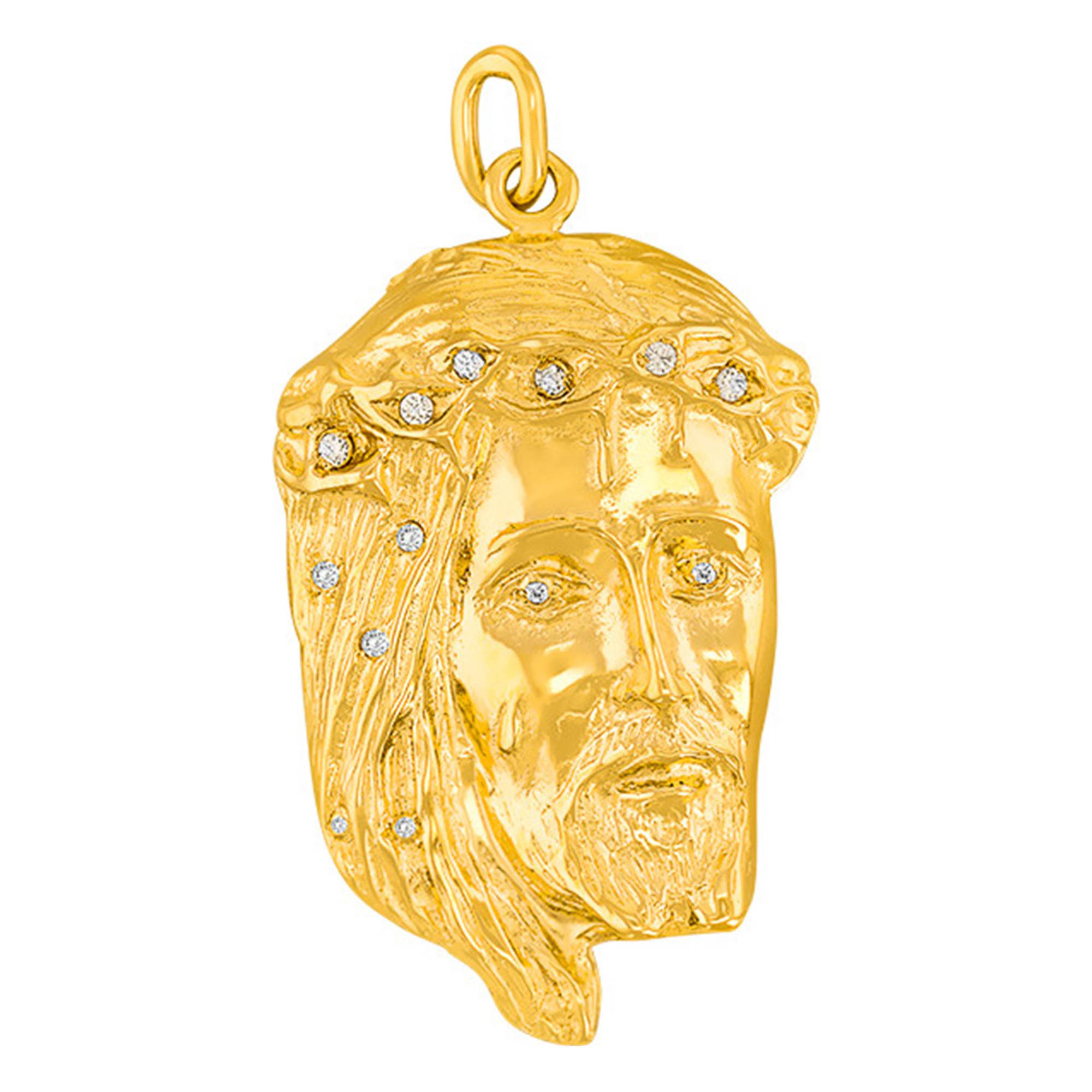 Pendentif Tête de Christ Or Jaune Vandona Ocarat
