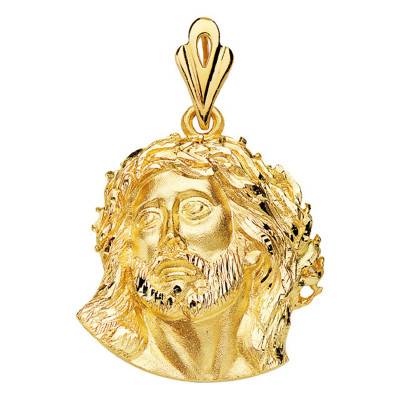 Pendentif portrait du Christ, Or Jaune 750 - Lumiosa