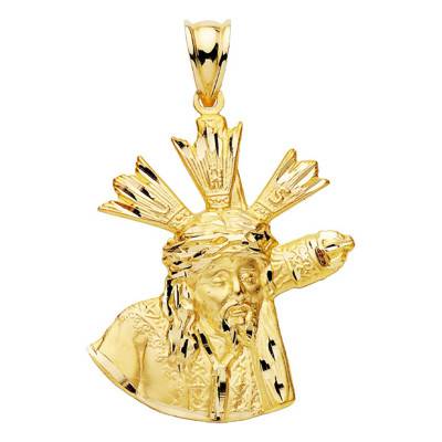 Pendentif Christ avec monogramme JHS, Or Jaune 750 - Lumiosa