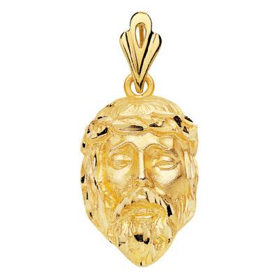 Pendentif Christ couronné, Or Jaune 750 - Lumiosa