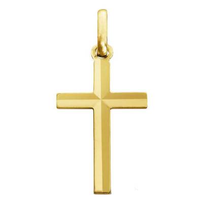 Croix Facettée Or Jaune 750 - Augis