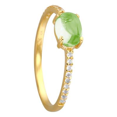 Bague Hélia Péridot Or Jaune 18 Carats - Vandona