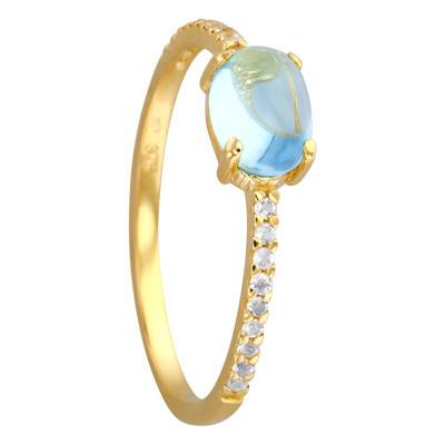 Bague Hélia Topaze Or Jaune 18 Carats - Vandona