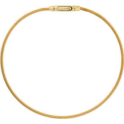 Bracelet câble, Or Jaune 750, Longueur 18 cm, Largeur 1,30 mm - Buelling