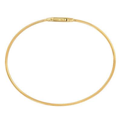 Bracelet câble, Or Jaune 750, Longueur 18 cm, Largeur 1,40 mm - Buelling