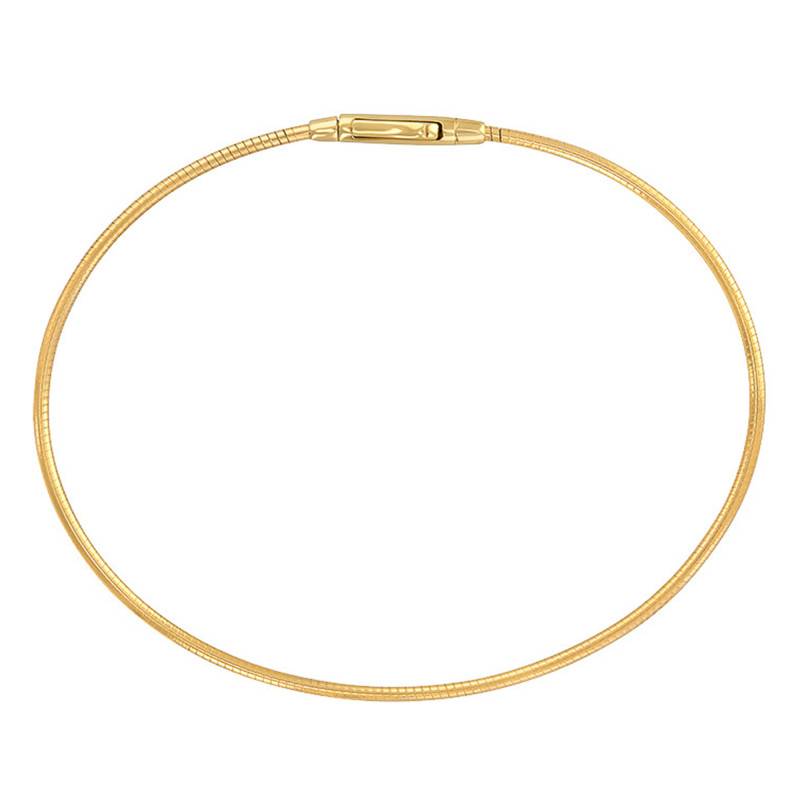 18K Yellow Gold Cable Bracelet, 18 cm Length, 1.40 mm Width - Buelling