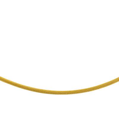 Collier Câble Tatiana, Or Jaune 750, Longueur 42 cm - Buelling