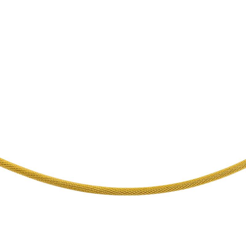 750 Yellow Gold Tatiana Cable Necklace, Length 42 cm - Buelling