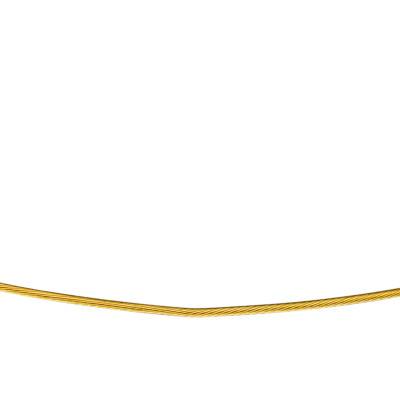 Collier Câble Cléophée, Or Jaune 750, Longueur 55 cm - Buelling