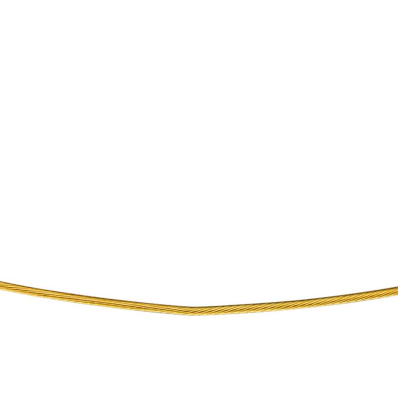 750/1000 Yellow Gold Cléophée Cable Necklace, Length 55 cm - Buelling