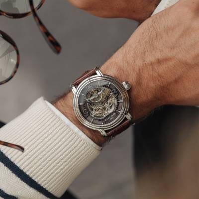 Longcase Grande Skeleton Automatic Watch ES-8011-02 - Thomas Earnshaw
