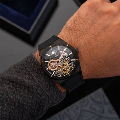 Drake Dual Time Automatic ES-8291-03 Watch - Thomas Earnshaw
