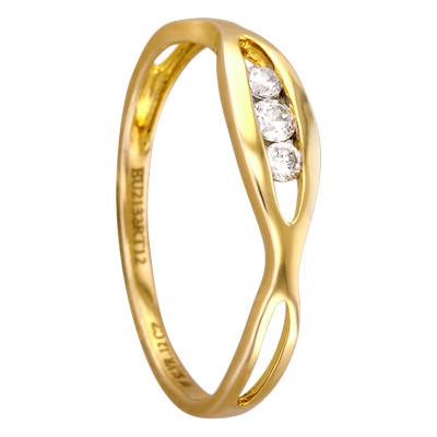 Bague Anasuya Or Jaune 750 et Diamants - Juweel