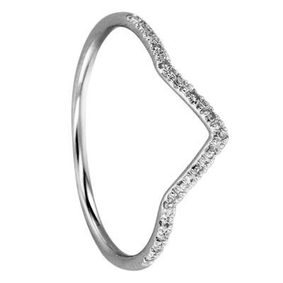 Bague Diadème Or Blanc 750 et Diamants - Divine