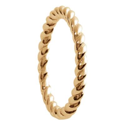 Bague Torsadée, Plaqué Or 750 - Naïades