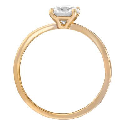 Gold-Plated & Zirconium Oxide Ring - Naïades
