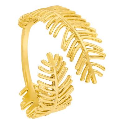 Bague Palmier Plaqué Or - Naïades