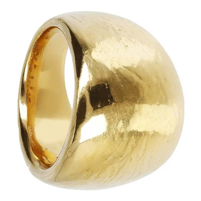 Fedona Graduated Yellow Gold-Plated 750/1000 Ring - Etrusca Gioielli
