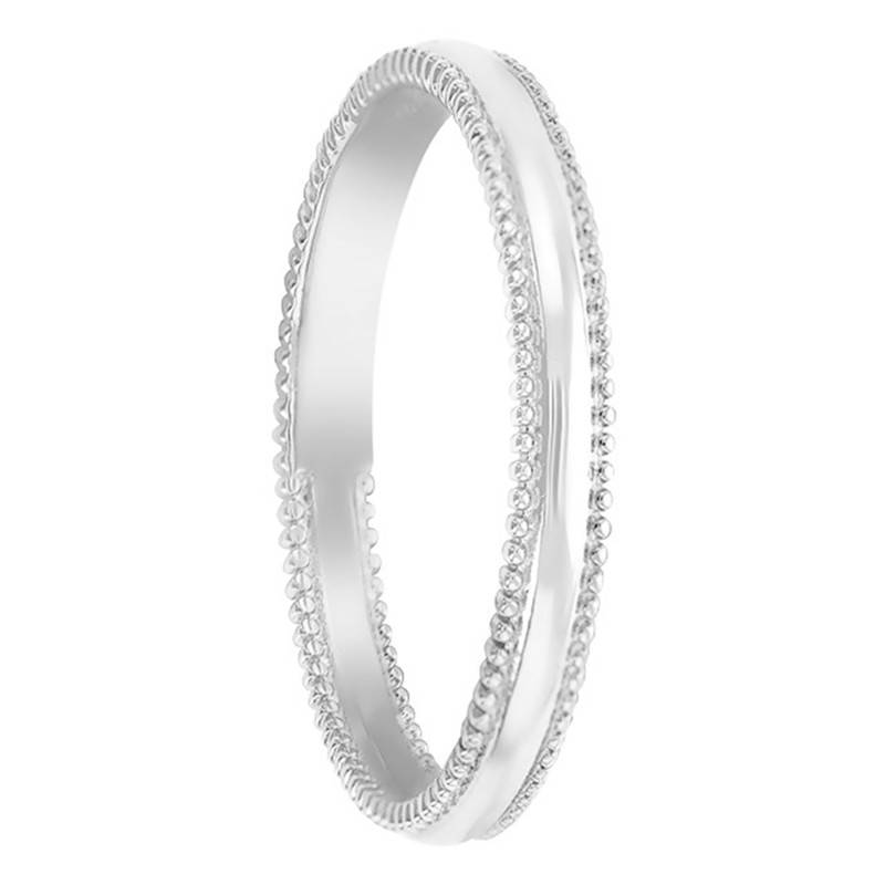 Rhodium-Plated 925 Silver Pearl Ring - Naïades
