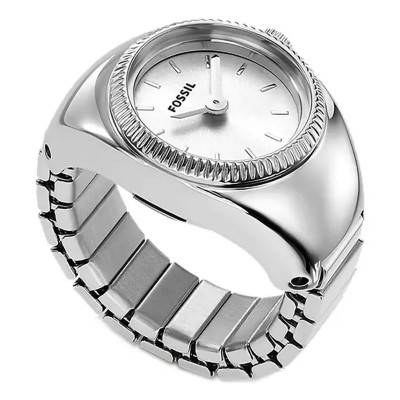 Silver Round Watch Ring ES5245 - Fossil