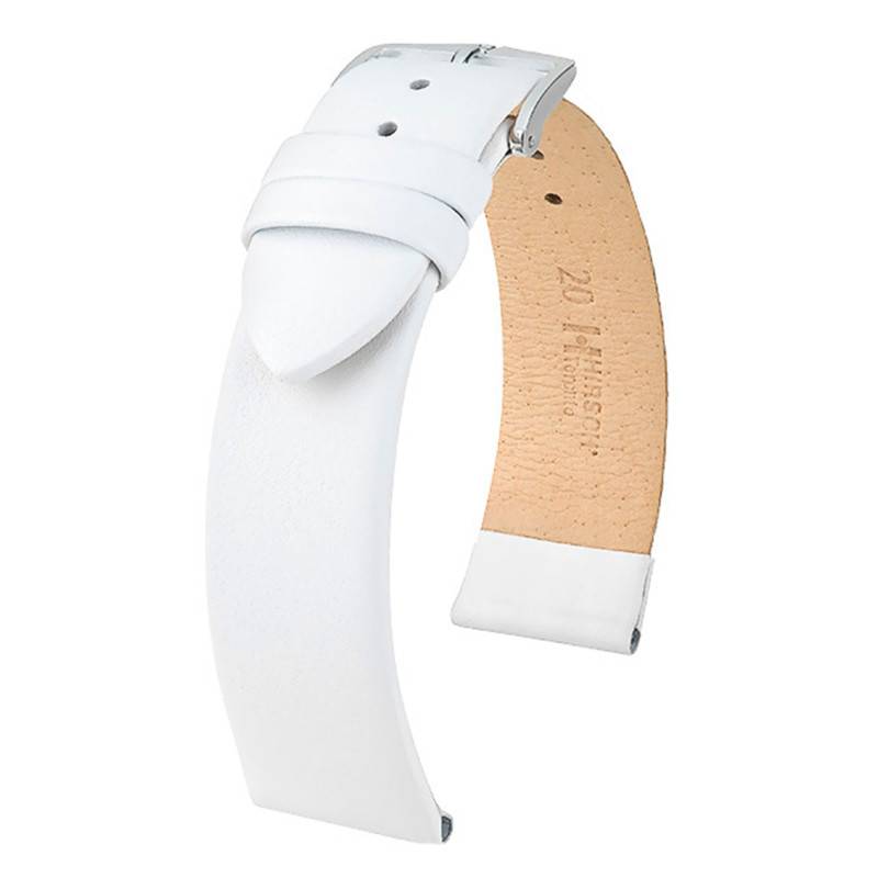 Toronto White Watch Strap 0370200 - Hirsch