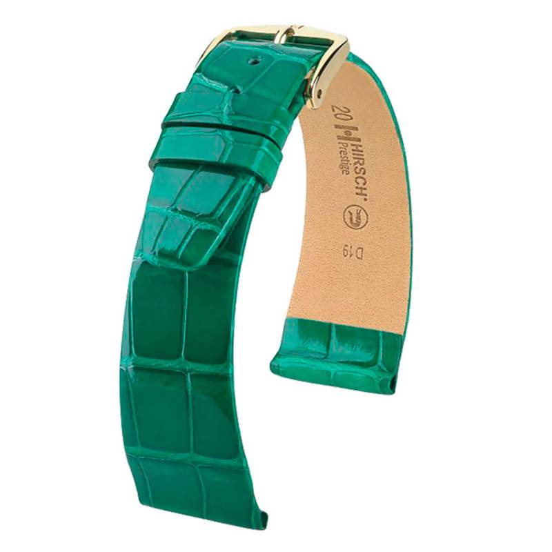 Prestige Green Alligator Leather Strap - Hirsch