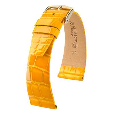 Bracelet Cuir Prestige Jaune 022 07 73 - Hirsch