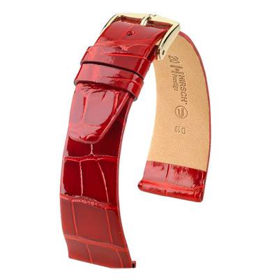 Prestige Red Leather Strap 022 07 20 - Hirsch