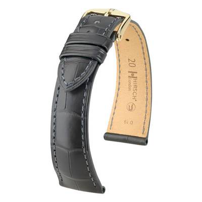 Matte Grey London Watch Strap 0420739 - Hirsch