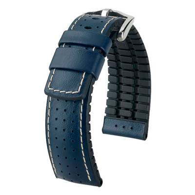 Bracelet de montre Tiger Bleu / Noir 091 50 75 0 80 - Hirsch