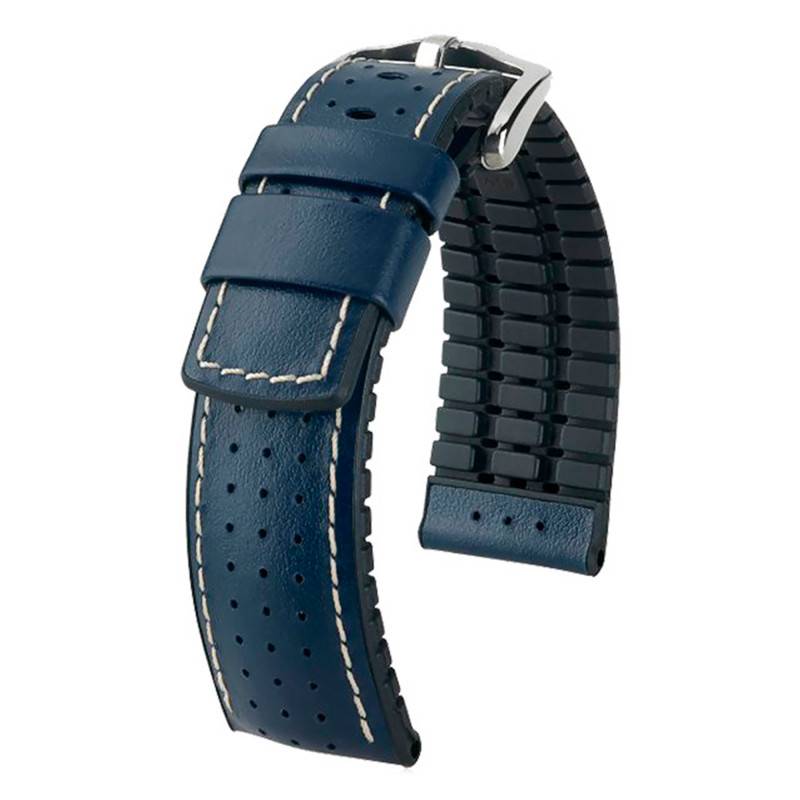 Tiger Navy / Black Watch Strap 091 50 75 0 80 - Hirsch