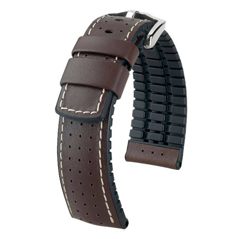 Hirsch Tiger Brown / Black Watch Strap 0915075010 - Hirsch