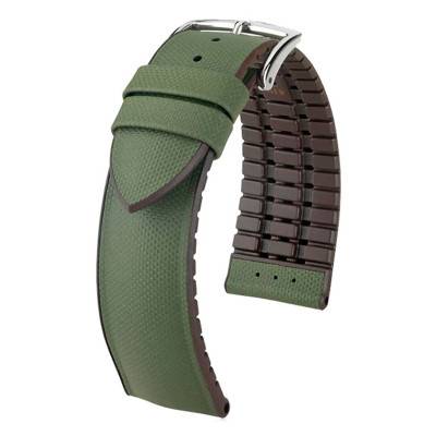 Bracelet de montre Arne Vert / Brun 0921094040 - Hirsch