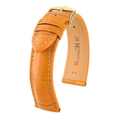 Bracelet Cuir Earl Alligator Miel 04707X75 - Hirsch