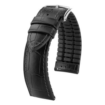 Black Calfskin Leather Paul Strap 0925028050 - Hirsch