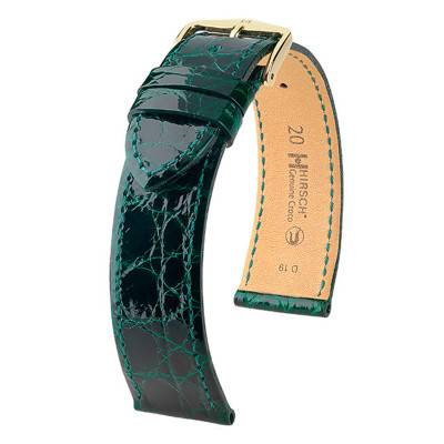 Bracelet de montre Genuine Croco Vert 0180840 - Hirsch