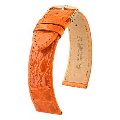 Genuine Croco Orange Watch Strap 0180876 - Hirsch