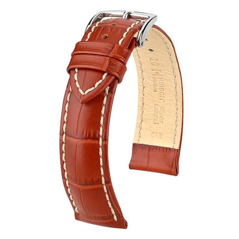 Modena Golden Brown Watch Strap 10302870 - Hirsch