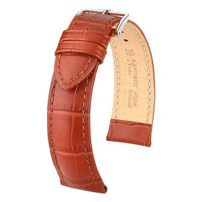 Duke Golden Brown Leather Watch Strap 01028170 - Hirsch