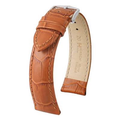 Duke Honey Leather Watch Strap 01028175 - Hirsch