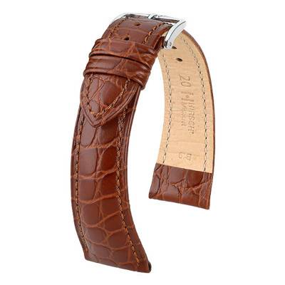 Brown Aristocrat Watch Strap 03828110 - Hirsch