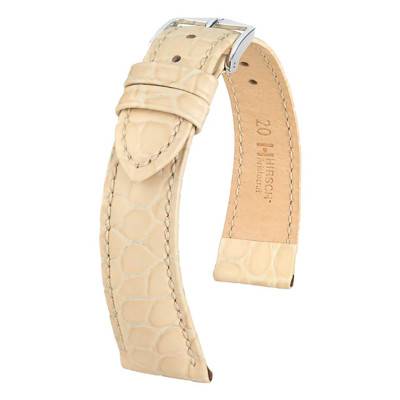 Beige Aristocrat Watch Strap 03828190 - Hirsch